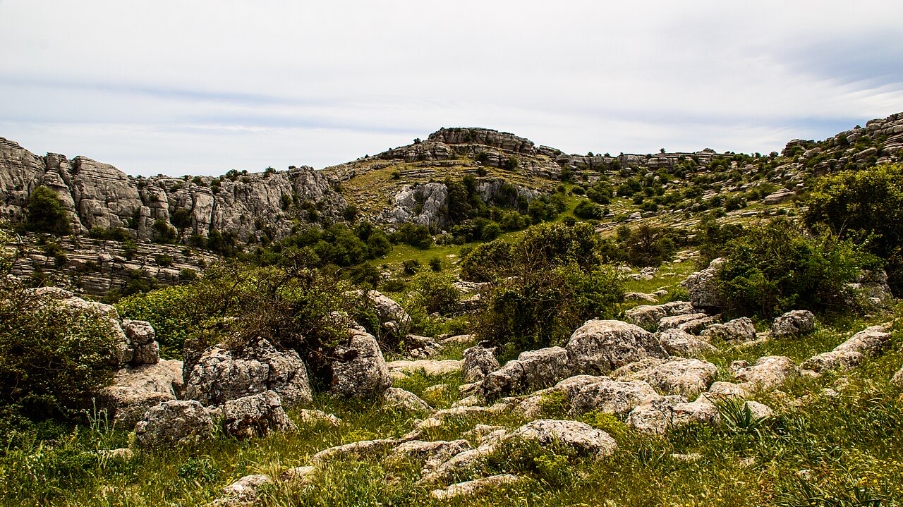 Karst-Kalksteinformationen im Naturpark El Torcal de Antequera