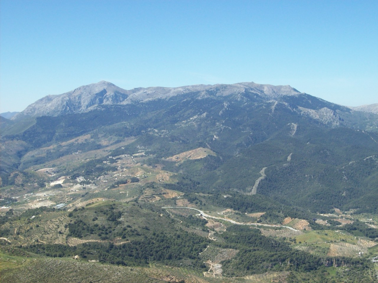 Bergpanorama Sierra de las Nieves